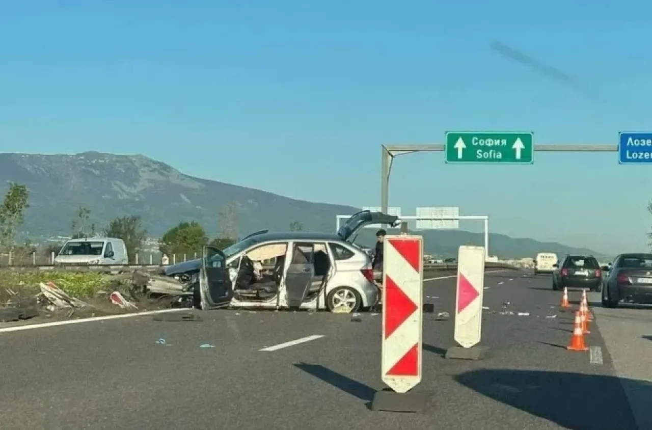 Сериозна катастрофа затрудни движението по АМ „Тракия“ край разклона за Нови хан