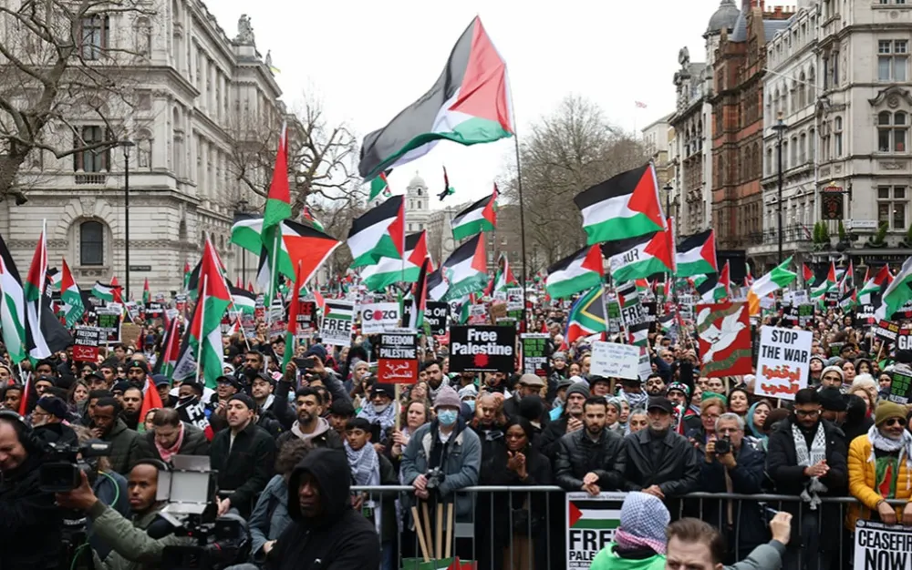 Шествие в Лондон за постоянно прекратяване на огъня в Газа