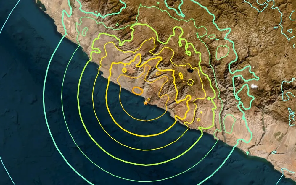 Мощно земетресение край бреговете на Перу