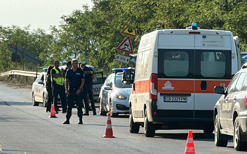 Катастрофа с мигранти край Ямбол, има пострадали