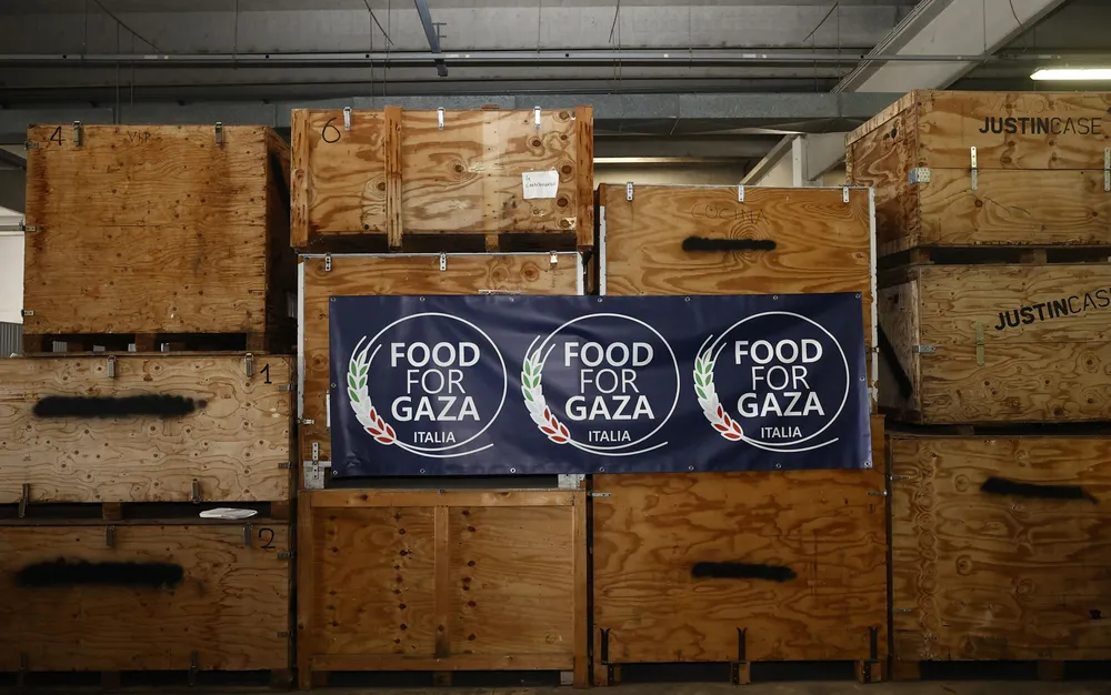 Украйна изпрати хуманитарна пратка брашно за палестинците