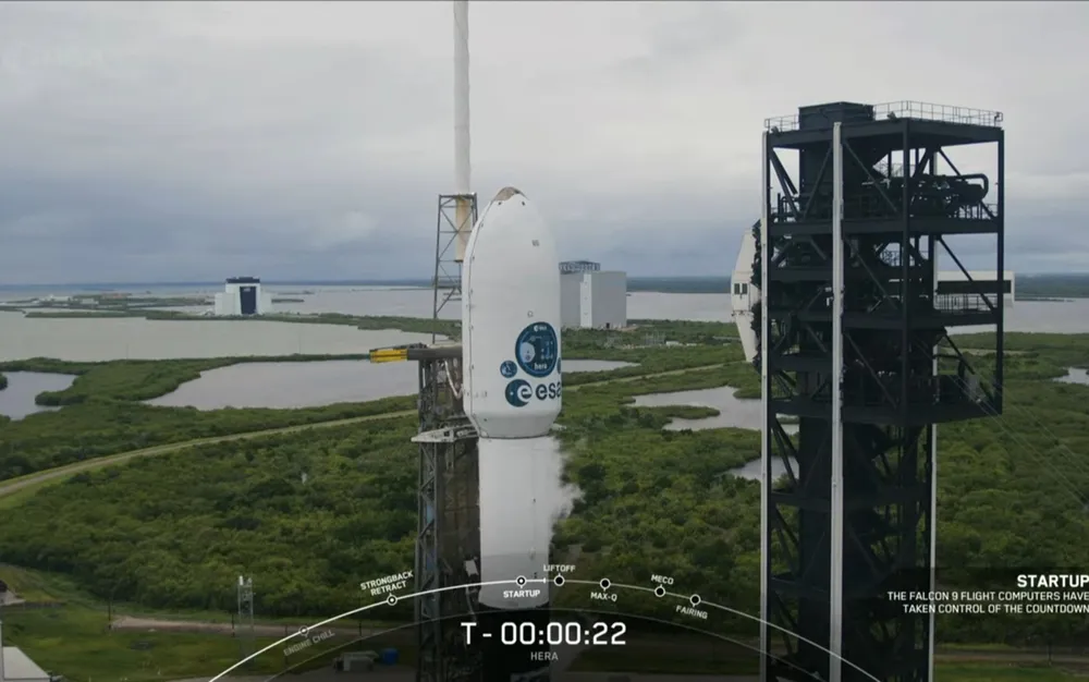 Европейската мисия до астероида Hera стартира въпреки лошото време