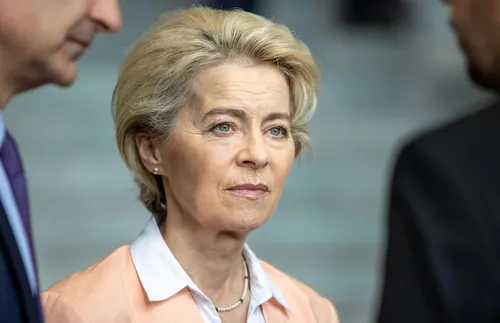 Урсула фон дер Лайен с предизборна среща за Европейските избори в България