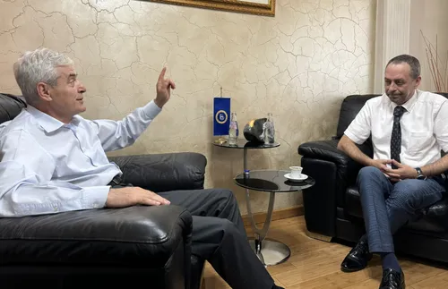 Али Ахмети пред българския посланик: Мицкоски плаши с дестабилизация, за да прикрие провала си - СНИМКИ