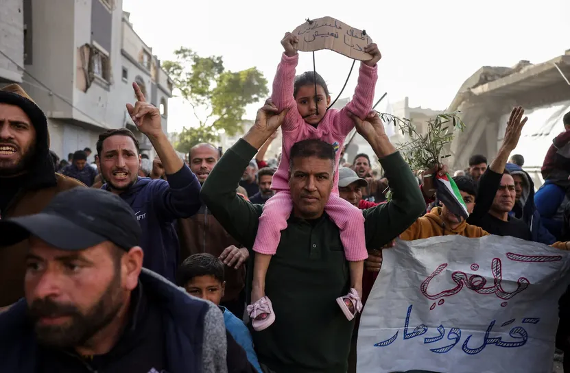 Протест в Газа с лозунги срещу Хамас